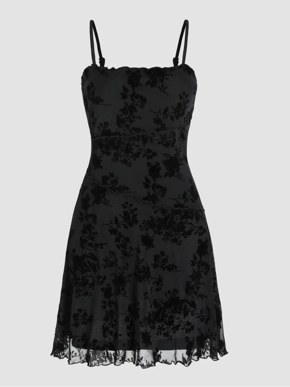 Cider FLORAL LACE MINI DRESS